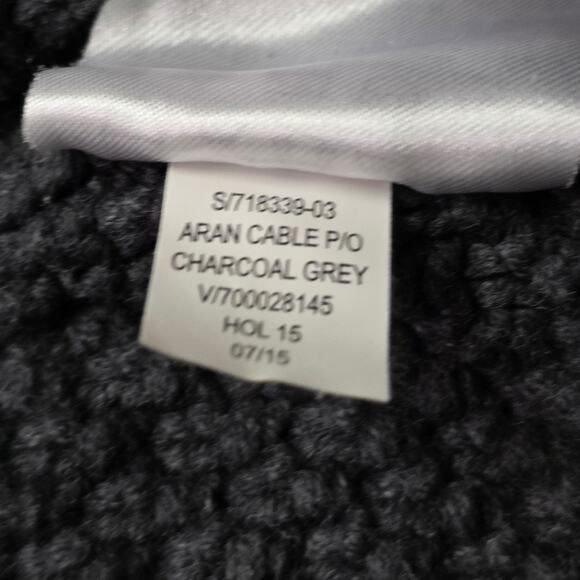 GAP Cable Knit Sweater Women’s XL Gray Crewneck - Picture 6 of 7
